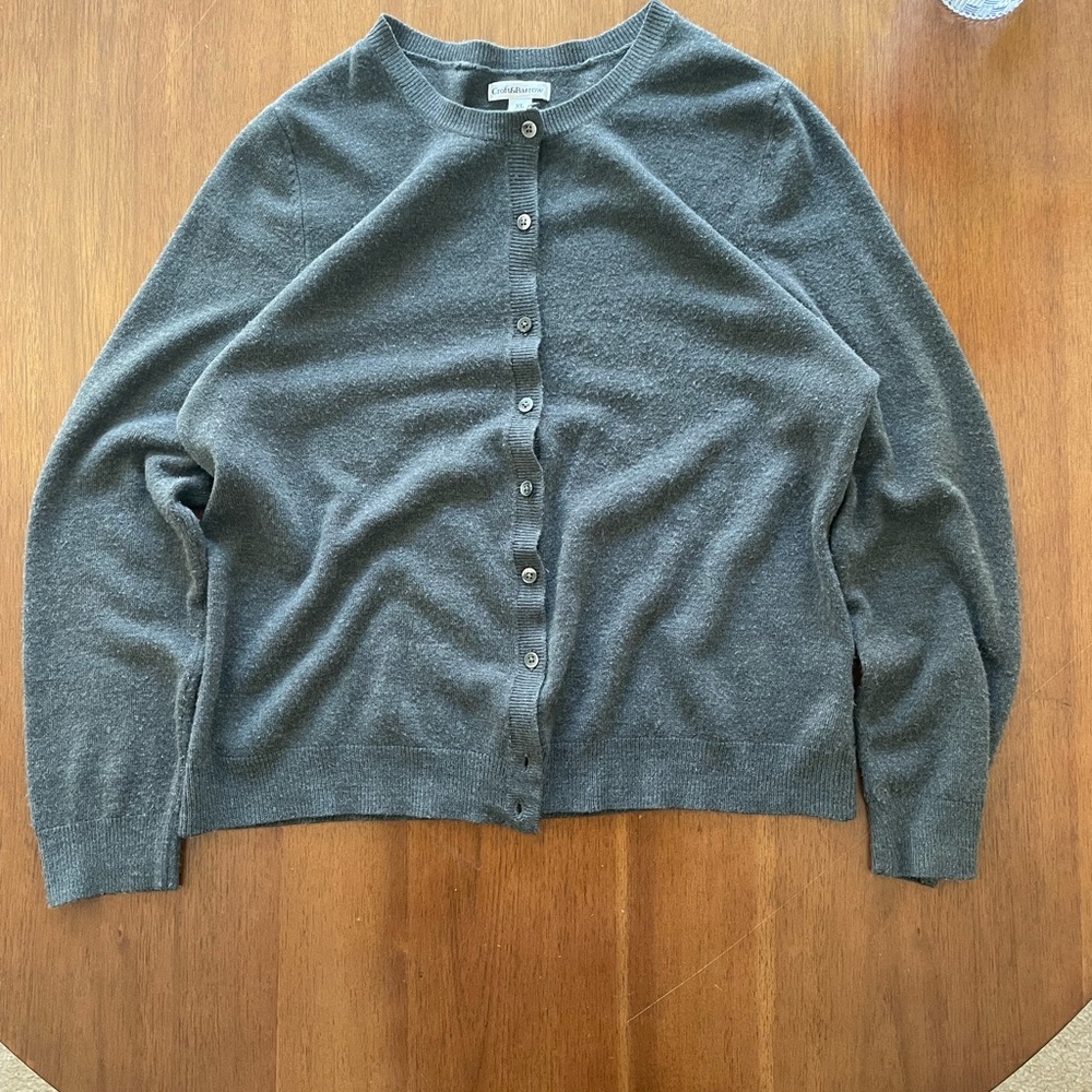 Grey Croft & Barrow cardigan #cardigan #grey